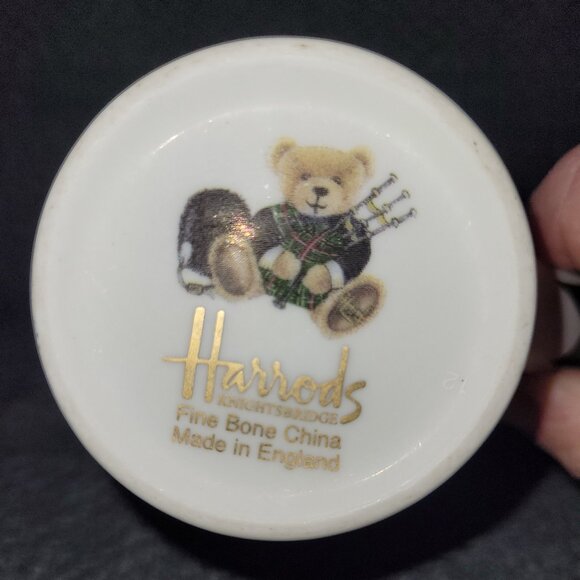 Harrods Knightsbridge Mug, Teddy Bear in uniform on both sides Tall 6" - Picture 5 of 8